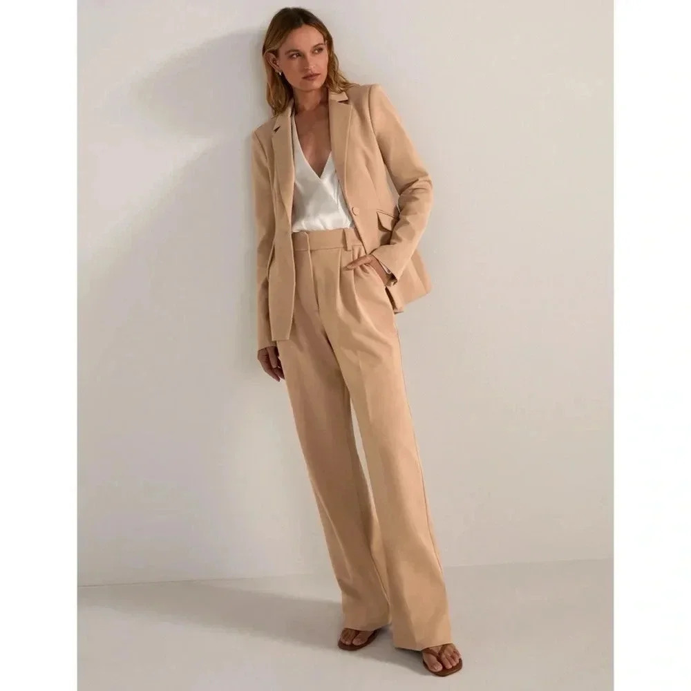 NWT Favorite Daughter The Favorite Pants Beige 0